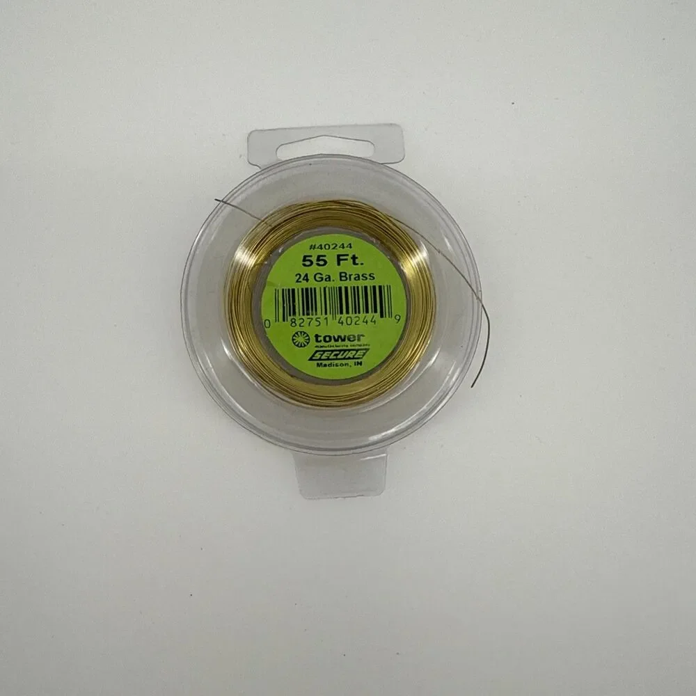 Secure 24ga Brass wire #40244 *not a full roll*